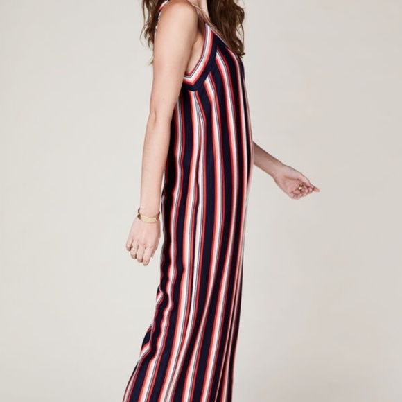 Striped Sack Jumpsuit Size L - NEW WITH TAGS - Picture 3 of 3